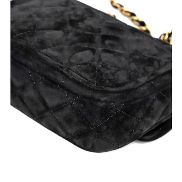 CHANEL Mini Black Suede Flap Bag C-A36443 - Picture 8 of 8